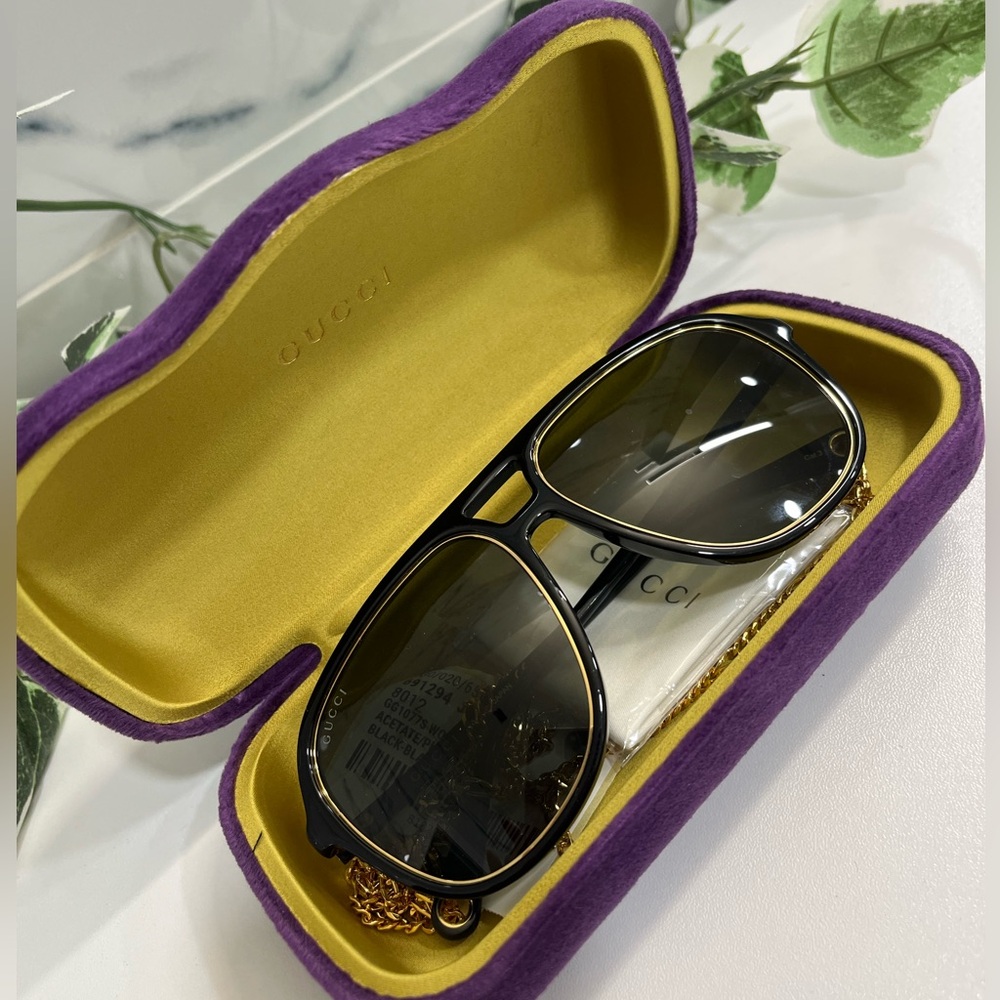 GUCCI GG1077S WITH DETACHABLE CHAIN